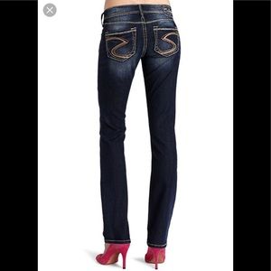 SILVER JEANS BERKLEY STRAIGHT LEG LOW RISE 12